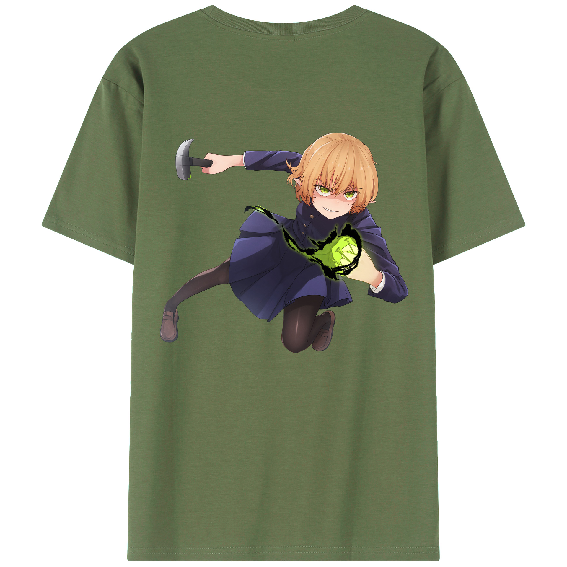 （画像用） 呪術廻戦 Jujutsu Kaisen 綿100％ メンズ半袖Tシャツ（バックプリント） 通気性